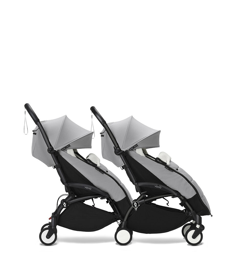 Stokke® YOYO3® 6+ Stone, Connect. Black Frame. Footmuff. galery image 6